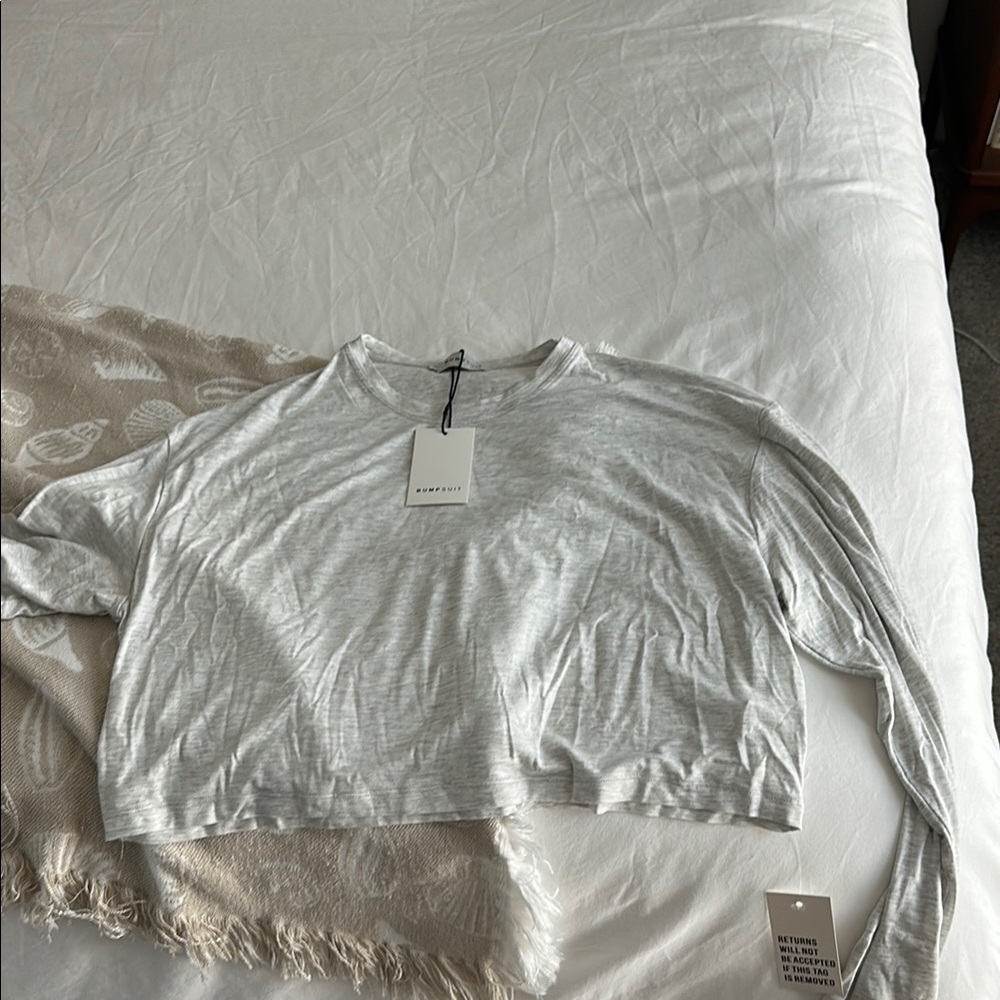 Bumpsuit The Cotton Long Sleeve Crop Tee
